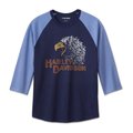 Men's Classic Eagle Raglan Tee - L: 