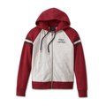 Women's Special Liberty Zip Front Hoodie - Colorblocked - Winery - XL: 