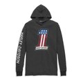 Men's #1 Race Slub Jersey Hooded Graphic Tee - XL: 