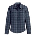 Women's Classic Enchanted Shirt - YD Plaid - Dusty Blue - XL: 