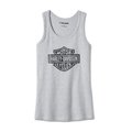 Women's Bar & Shield Tank - Light Grey Heather - XL: 