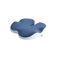 Iconix Contoured Memory Foam Gel Office Chair Seat Cushion (Blue): 