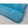 Bunty Plush 100% Cotton Bath Mat (Gulf Stream)(Pack of 2)(750gsm)(50 x 80cm): 