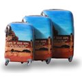Graphic Roller Luggage Trolley Bag Graphic - Cape Of Good Hope (3 Piece) (Hard Plastic) - Only Available to deliver to Major...