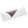 Chenshia 45x150cm Side Sleeper Body Pillow Faux Down Long Cuddle Cushions - Grey: 