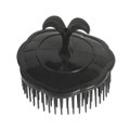 Hair Shampoo Brush - Scalp Massager - Black: 