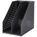 Deli Magazine Holder 286x38x300mm - Black: 