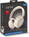 Zomar Sounds Apollo ANC Wireless Over-Ear Headphones (White) - with Active Noise Cancellation: 