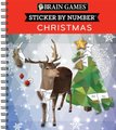 Brain Games - Sticker by Number: Christmas (28 Images to Sticker - Reindeer Cover) - Volume 1 (Spiral bound): Publications...