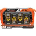 Motoquip X - Strap Heavy Duty Ratchet Tie Downs (4 Pack): 