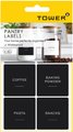 Pre-printed Pantry labels Chalkboard: 