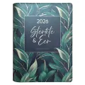 2026 18-Maande Dagbeplanner vir Vroue - Sterkte & Eer - Kunsleer met Rits (Afrikaans, Leather / fine binding): 