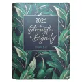 2026 Diary - 18-Month Planner for Women - In Strength and Dignity (Leather / fine binding): 