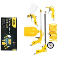 Deli 5-Piece Aluminum Alloy Air Tool Set: 
