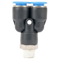 Aircraft Pu Hose Fitting Y Joint Male (2 Pack) (10mm-1/4"): 