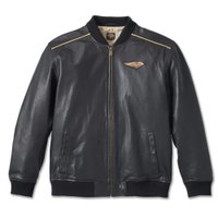 Men's 120th Anniversary Leather Jacket - Black Leather - XL: 