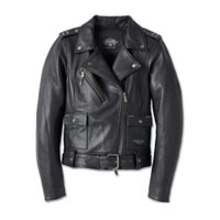 Women's 120th Anniversary Cycle Queen Leather Biker Jacket - XL: 