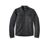 Willie G Skull Graphic Leather Riding Jacket - 4XL: 