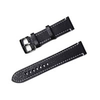 Killer Deals 22mm Leather Strap for Samsung Gear S3 Frontier - black: 