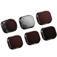 RCSTQ Aluminum Alloy Adjustable Filter Accessories for DJI Mini 3 Pro,Style: UV+CPL+ND8+ND16+ND32+ND64 6 In 1: 