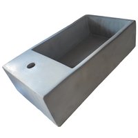 Seedleme Grey Cement Basin / Sink (420x240x115mm): 