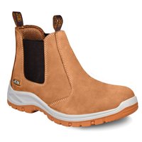 JCB Chelsea Steel Toe Safety Boot (Tan Nubuck): 
