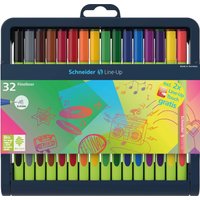 Schneider Line-Up Fineliners in Case Stand (0.4mm)(32 Colours): 