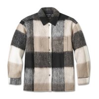Women's H-D Plaid Shirt Jacket - M: 
