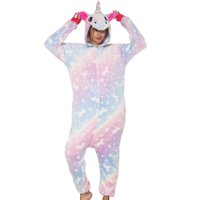 Iconix Adults Glow-in-the-Dark Unicorn Onesie (Pastels)(S): 