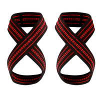 Weight Lifting Straps, Figure 8 Design, 1 Pair (Medium): 