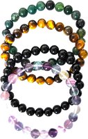 Killer Deals Hand Fashion Custom Bangles Stone Bracelets Set - 4 Assorted Colours: 