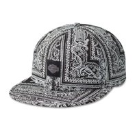 Bandana Low Profile Snapback Cap - Black Beauty: 