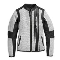 Women?s Hideaway Perforated Leather Jacket - M: 