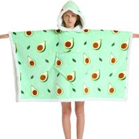 Iconix Kids 2-in-1 Hooded Poncho Blanket (Avocado): 