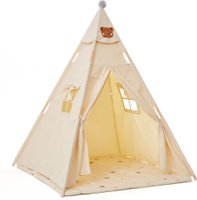 Chenshia Portable Cotton Canvas Kids Teepee with Padded Mat & Starry Lights: 