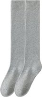 Women Thermal Winter Long Socks - Pack of 6, Light Grey: 