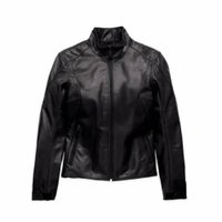 Women?s Monovale Leather Jacket - S: 
