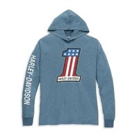 Men?s #1 Race Slub Jersey Hooded Graphic Tee - XL: 