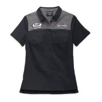 Women's Modern Mechanic colourblock Shirt - L: 