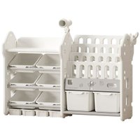 Chenshia 2-in-1 Kids Bookshelf Toy Storage Organizer with 12 Removable Bins: 