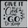 Give it to God and go to sleep - 15x15cm - stencil: 