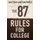 The 87 Rules for College (Paperback): Jake Shore, Drew Moffitt