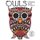 Owls Coloring Book - 25 Bold Designs. Large print suitable for seniors and beginners. Geometric and traditional owl coloring...