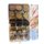Wooden Round Buttons, Pack of 140, Handmade, Brown: 