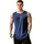 Rejuvist Fitness Men's Cut Out Back Tank Top (Navy)(Large): 