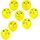 AZ Decor Balloons Helium 6Pc Per Pack Icon Assorted F-01 (5 Packs): 