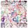50-Piece - Holographic Unicorn Stickers: 