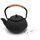 Chenshia Oriental Vintage Stovetop Cast Iron Teapot and Infuser Black 600ml: 