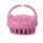 Shampoo Brush Hair Scalp Massager - Silicone Wet Dry Hair Shampoo Brush - Pink: 