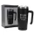 Strong and Courageous Black Stainless Steel Travel Mug with Handle: 